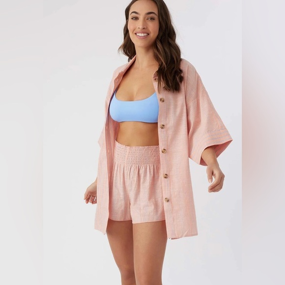 NEW ONEIL- Doris Striped Shirt Top - Picture 7 of 10